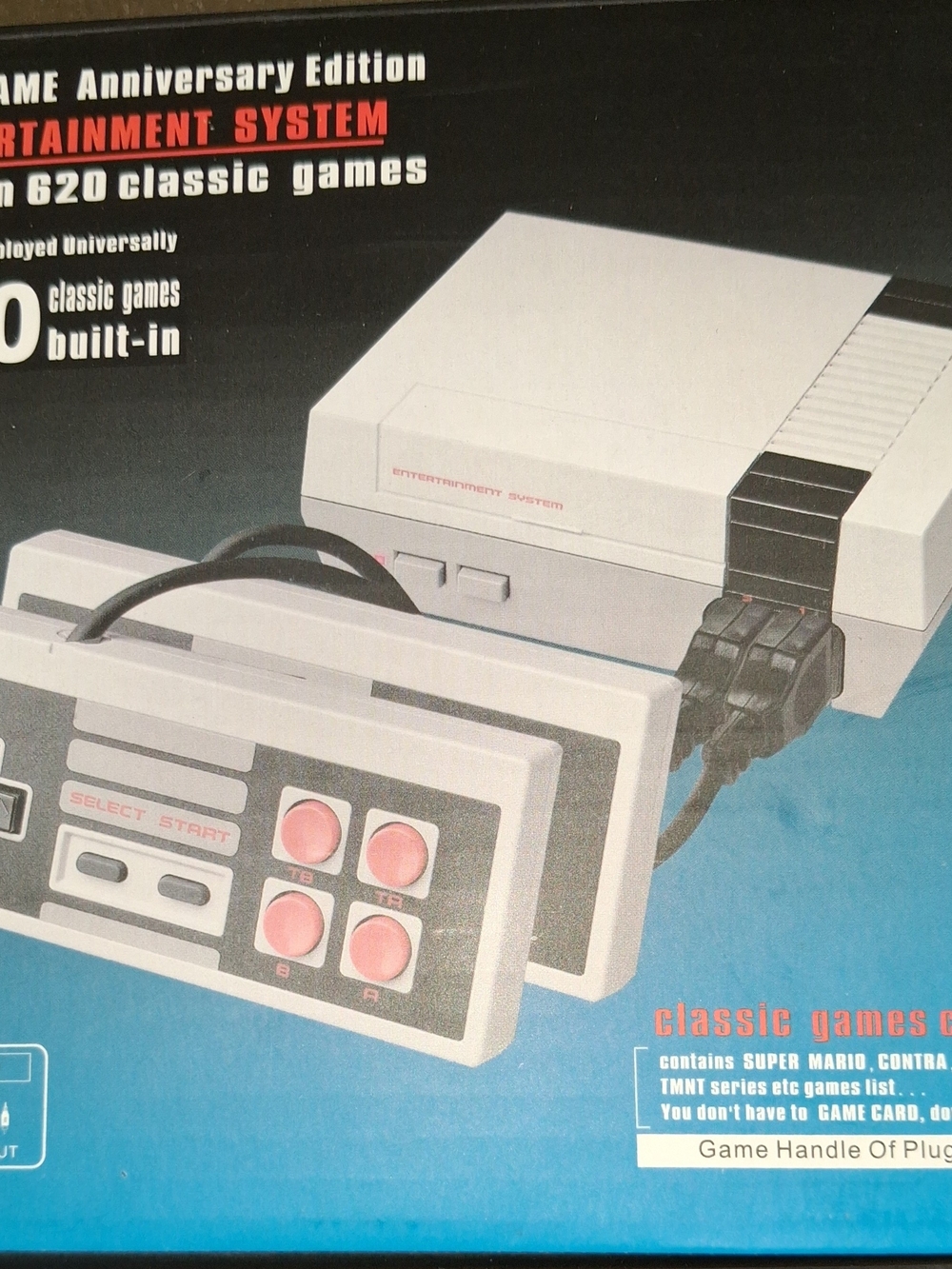 Classic 620-in-1 Retro Gaming Console with White Controllers